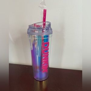Dunkin Donuts iridescent tumbler